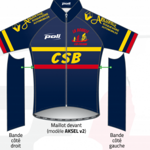 Maillot homme Manche courte gamme course AKSEL
